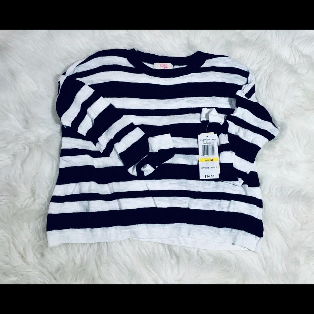 Girls striped long sleeve top